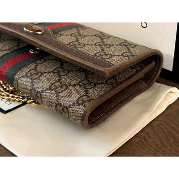 Gucci GG Supreme Ophidia Wallet on Chain - Picture 6 of 9